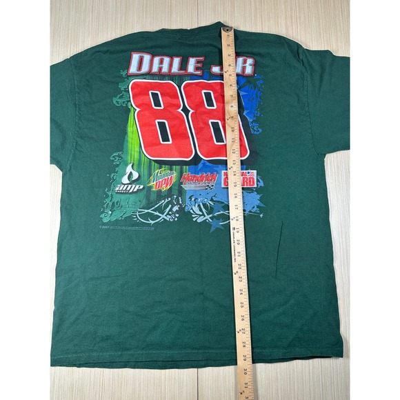 Chase Authentics 2007 Dale Earnhardt Jr NASCAR Shirt Mountain Dew National Guard - Picture 5 of 5